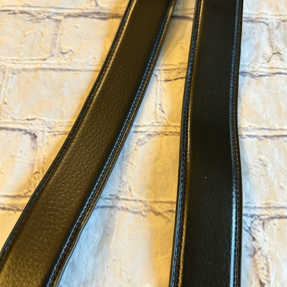 JOSEPH ELLIOTT MENS BLACK GENUINE LEATHER GOLF BELT GRAND HOTEL BUCKLE - Picture 9 of 10